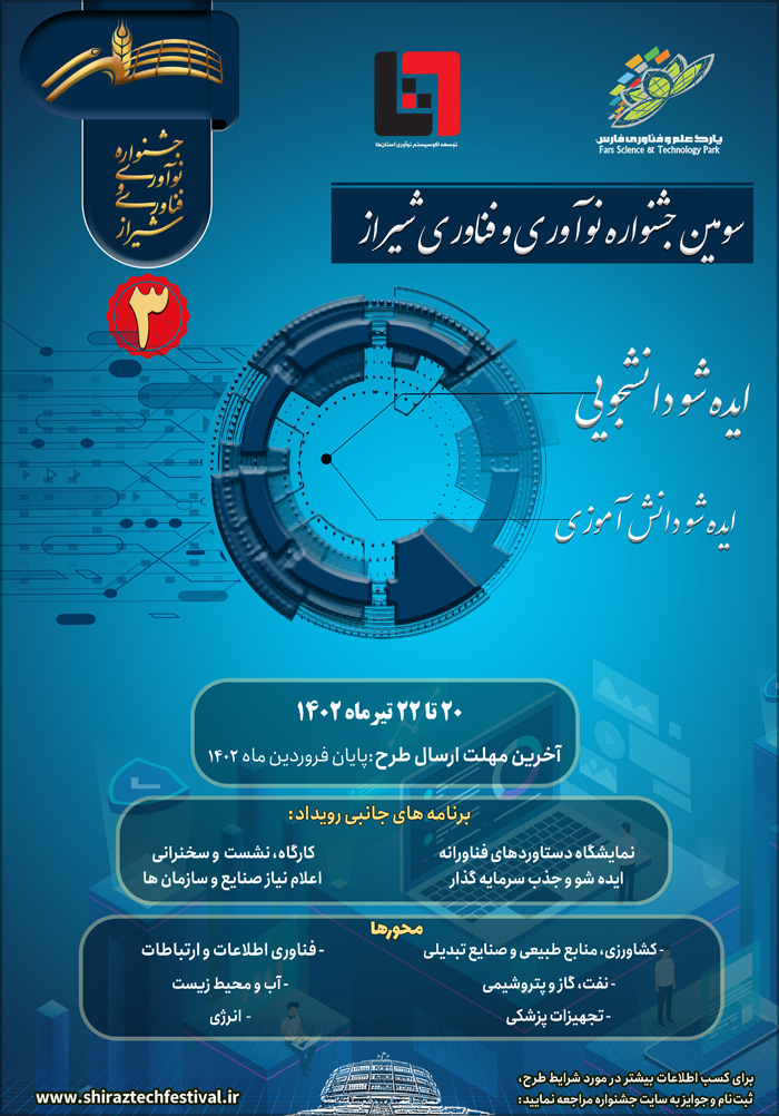 سومین جشنواره نوآوری و فن‌آوری شیراز