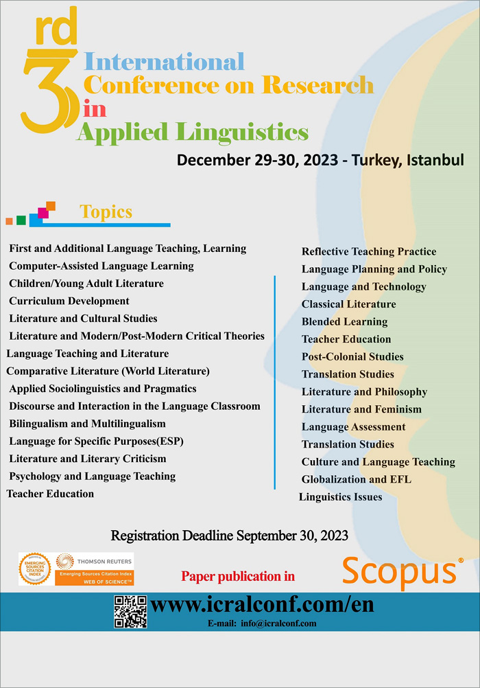 3rd International Conference on Research in Applied Linguistics